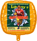 Happy birthday vintage football ballon