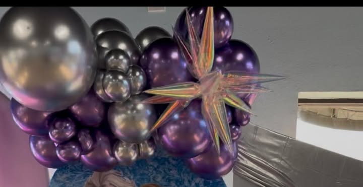 12" Chrome purple 50 count latex balloons