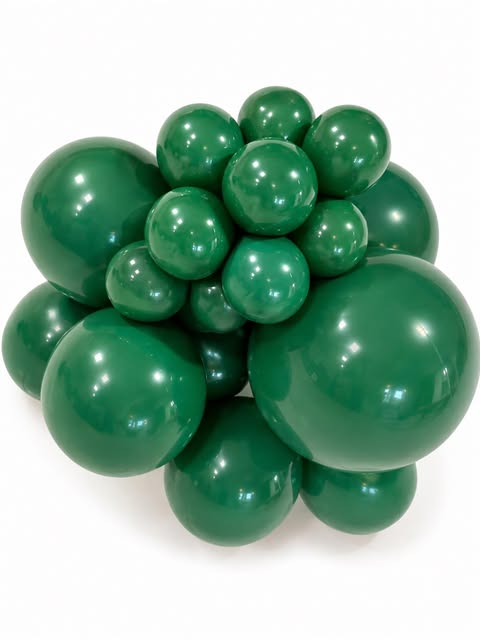 12" hunter Green latex balloons