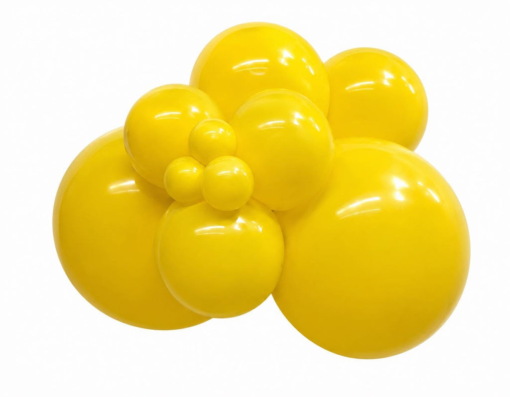 12" Yellow latex balloons 50ct