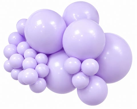 lavender 12" latex balloons 50 count