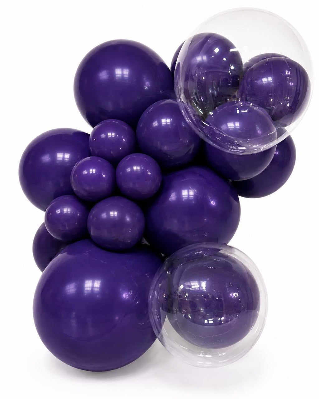 12" Bright Purple latex balloons