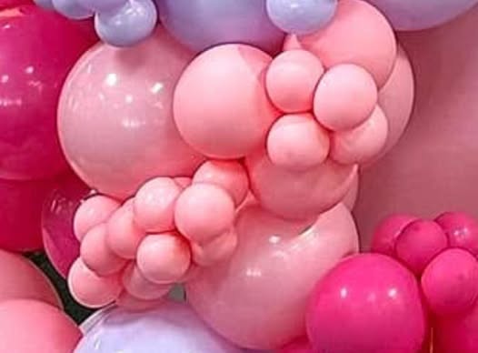 12" bubble pink latex balloon 50 count