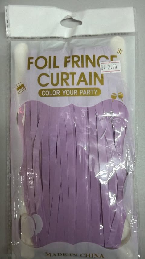 fringe curtain color macaron purple