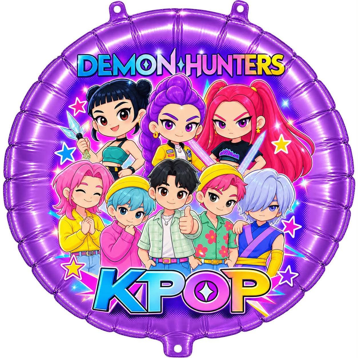 18" kpop demon hunters round balloon