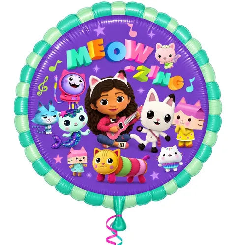 17" Gabbys dollhouse round balloon
