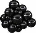 12" black latex balloons 50count