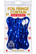 Fringe curtain color blue