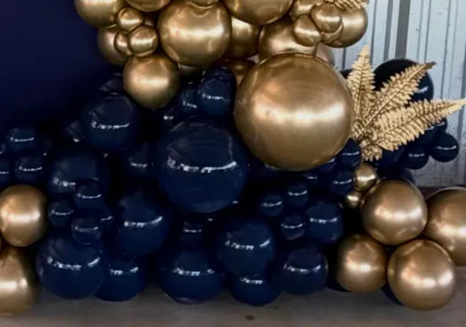 12" Navy Blue 50 count latex balloons