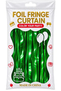 Fringe curtain color green