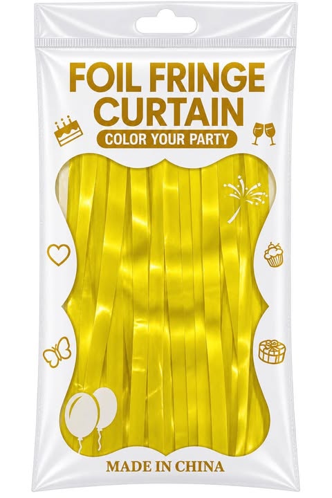 fringe curtain color macaroon yellow