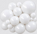 12" white latex balloons 50 count