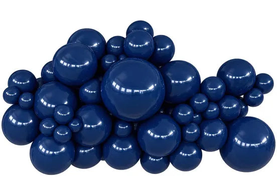 12" Navy Blue 50 count latex balloons