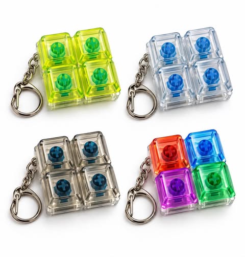 SQUARE KEYS KEY CHAIN CLICKER