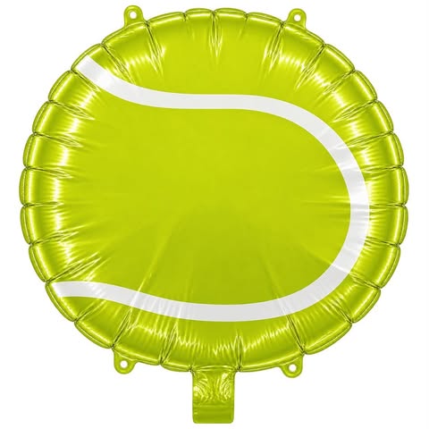 18" tennis ball foil balloon