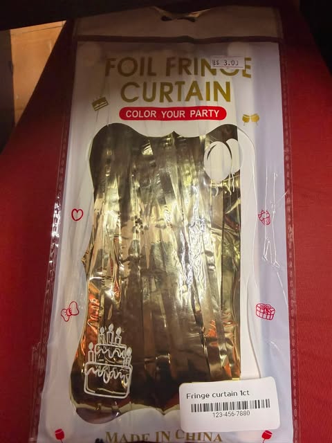 fringe curtain color light gold