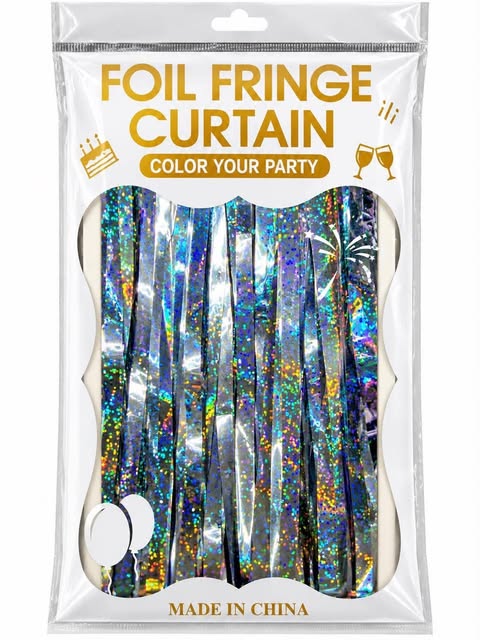 fringe curtain color laser light blue