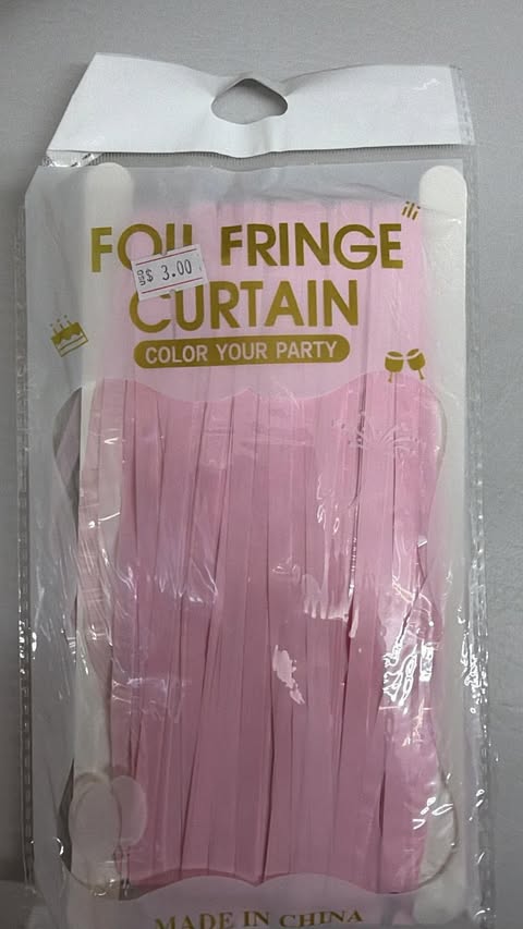 fringe curtain color macaron pink
