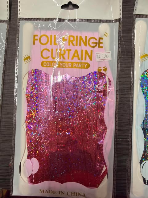 fringe curtain color laser pink