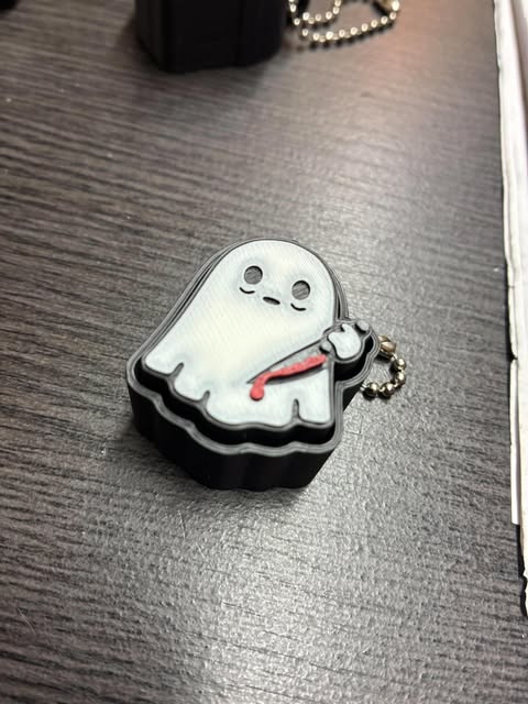 HALLOWEEN GHOST KEYCHAIN CLICKER