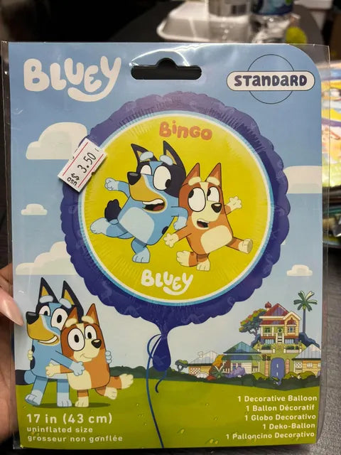 17" ROUND BALLOON BLUEY BALLOON