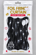 fringe curtain color black