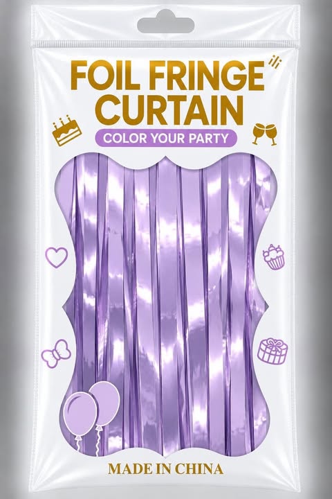 fringe curtain color macaron purple