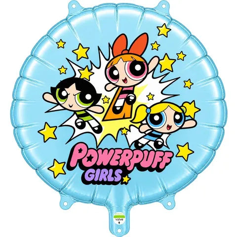 18" power puff girls round balloon
