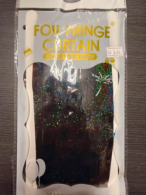 fringe curtain color laser black