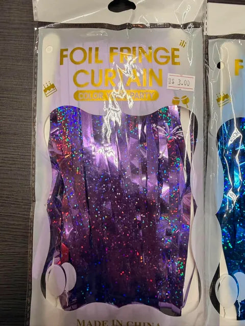 fringe curtain color laser purple
