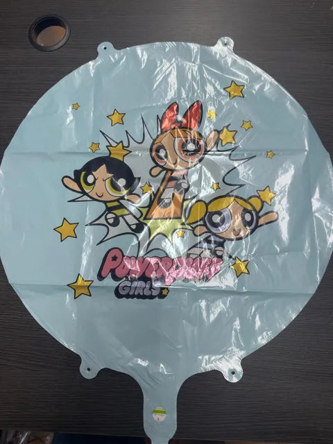 18" power puff girls round balloon