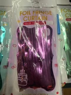 fringe curtain color light purple