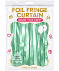 fringe curtain color light green