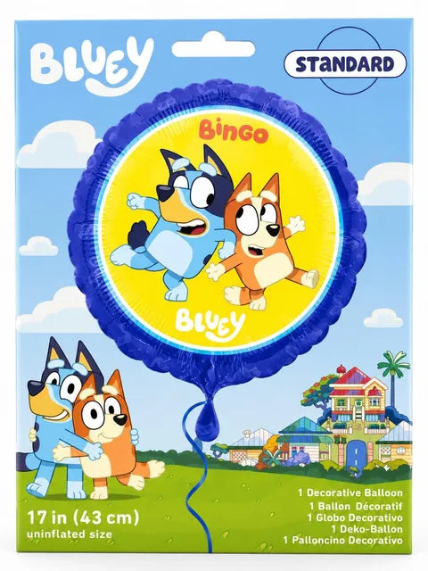 17" ROUND BALLOON BLUEY BALLOON