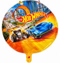 18" hot wheel round balloon