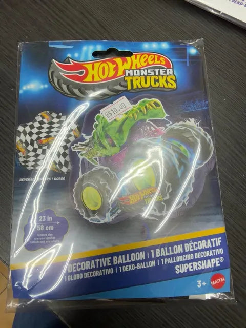 23" hotwheels monster trucks balloon