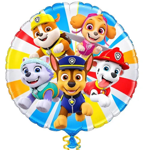 18" paw patrol round balloon