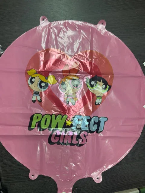 18" power puff round balloon