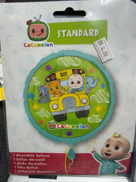 17" cocomelon round balloon