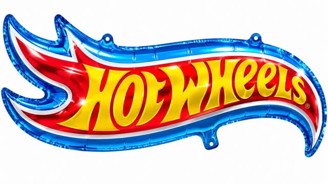 40"hot wheels logo balloon