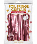 fringe curtain color pink